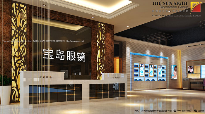 广东眼镜店设计装修图片
