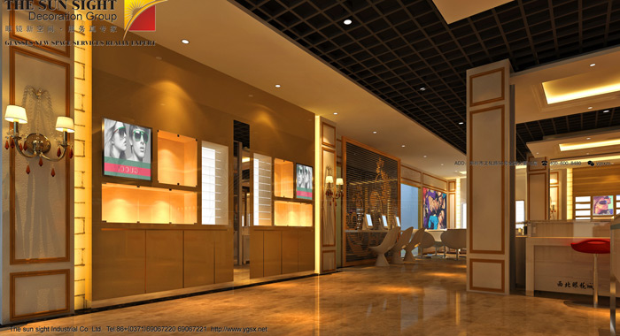 眼镜店效果图,眼镜店装修效果图,专业眼镜店装修效果图