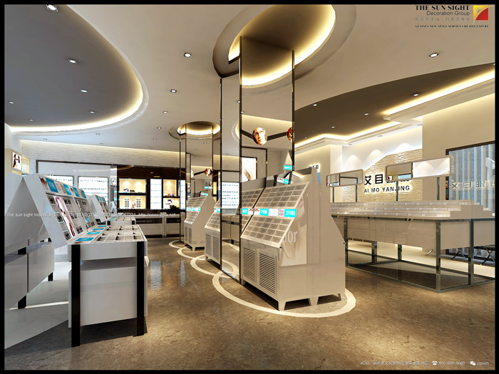 眼镜店效果图,眼镜店装修效果图,专业眼镜店装修效果图