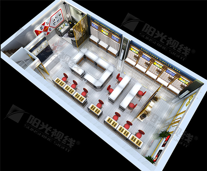 眼镜店装修设计案例——阳光视线