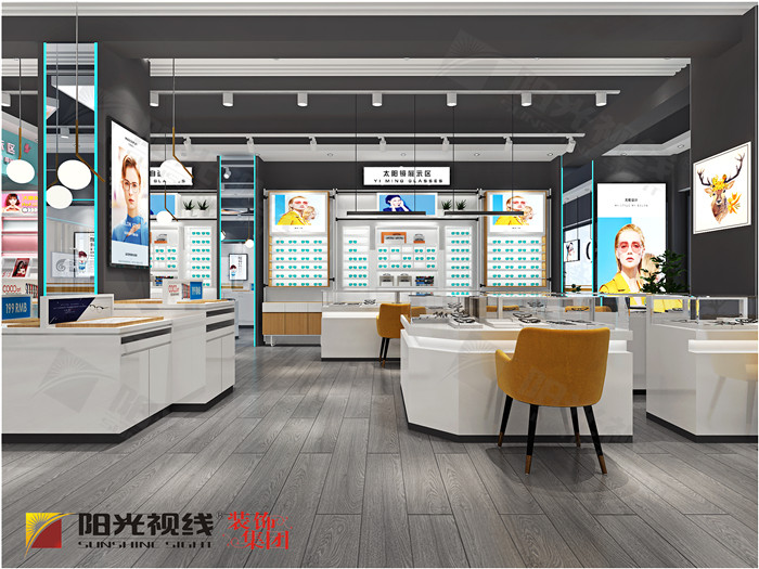 河北益明眼镜店装修设计效果图