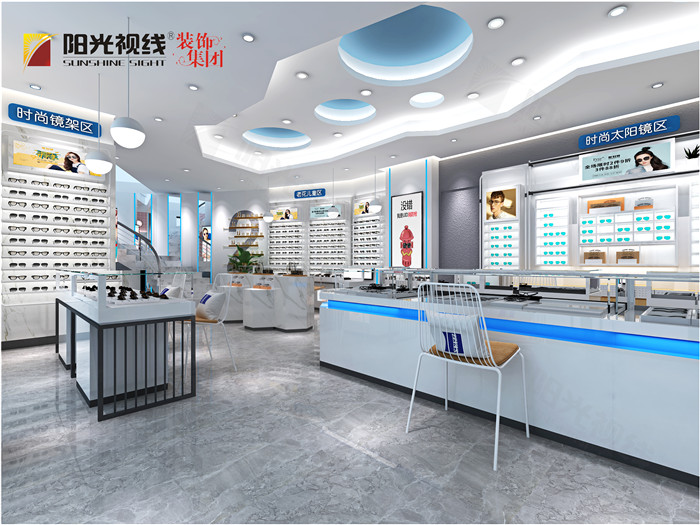 眼镜店装修效果图-阳光视线