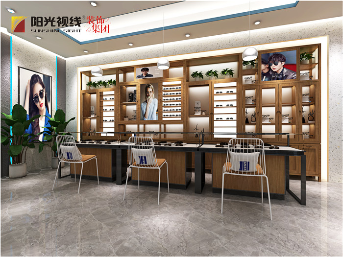 眼镜店装修效果图-阳光视线