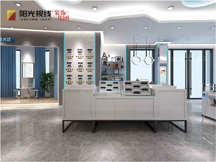 眼镜店装修效果图-阳光视线